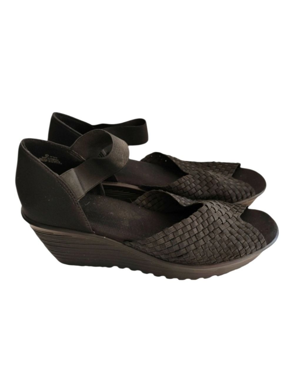 GEORGE Mary Jane Wedge Open Toe Sandal Shoe Size 9 NWOT